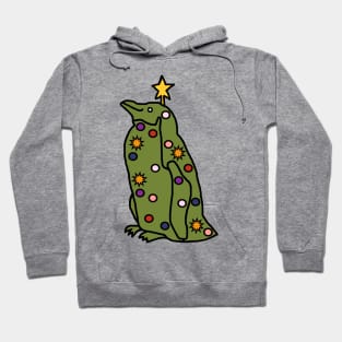 Funny Christmas Tree Penguin Hoodie